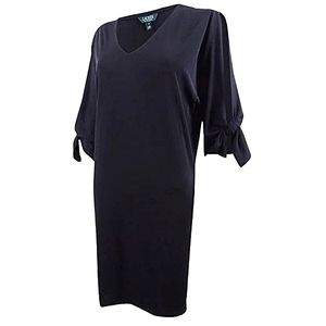 Lauren Ralph Lauren Black Split Sleeve Dress